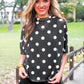 Emma Mesh Tee- After Dark Polka Dot