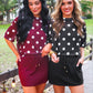 Emma Mesh Tee- After Dark Polka Dot