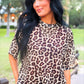 Emma Mesh Tee- Safari Chic