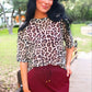 Emma Mesh Tee- Safari Chic