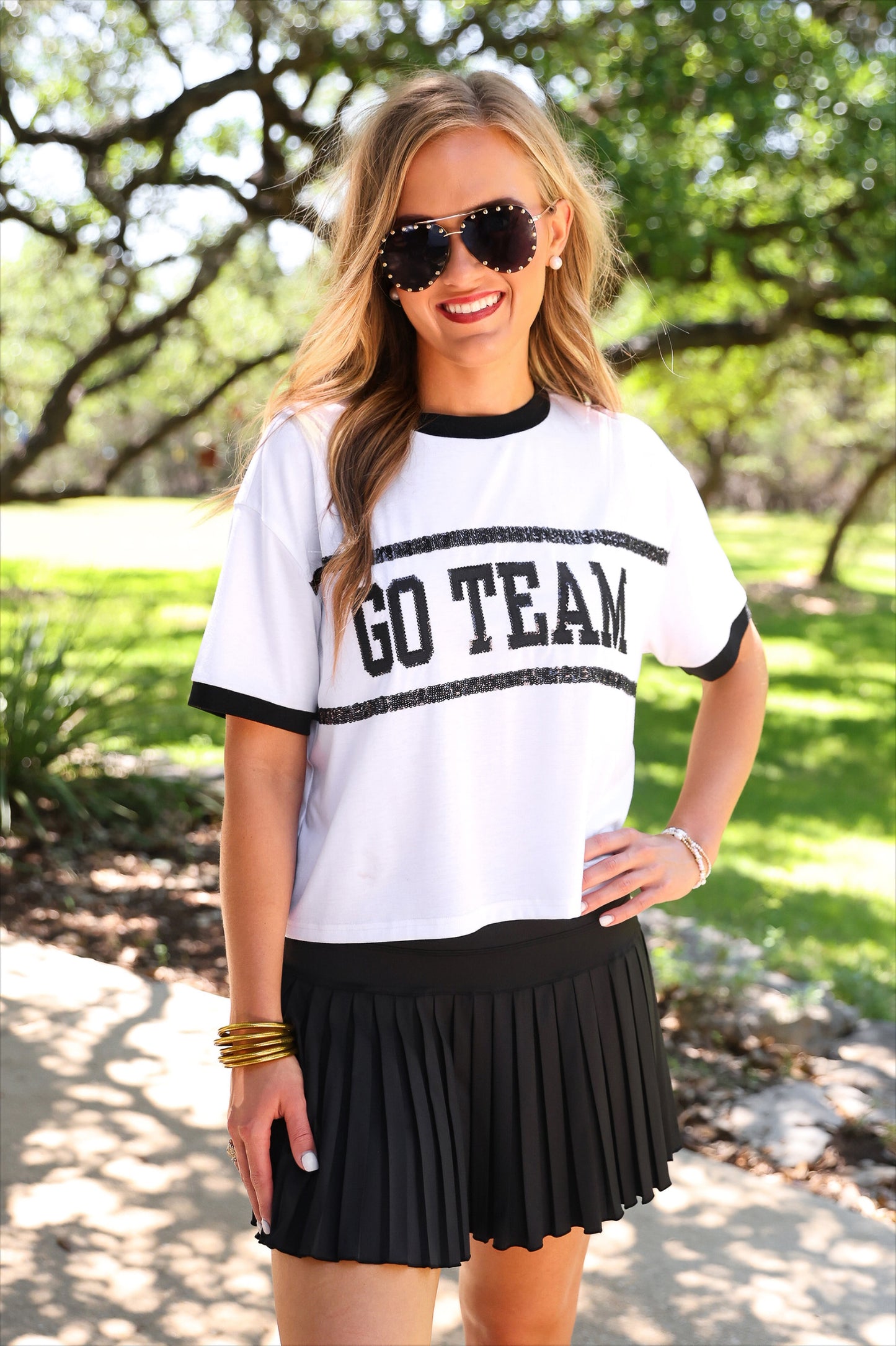 PREORDER- After Dark Pleated Tennis Skort
