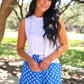 PREORDER- Easy Win Polka Dot Boxer Shorts- Blue
