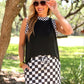 PREORDER- Checkmate Ribbed Tank- Black