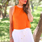 PREORDER- Checkmate Ribbed Tank- Orange