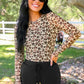 PREORDER- Alyssa Mesh Top- Game Day Leopard