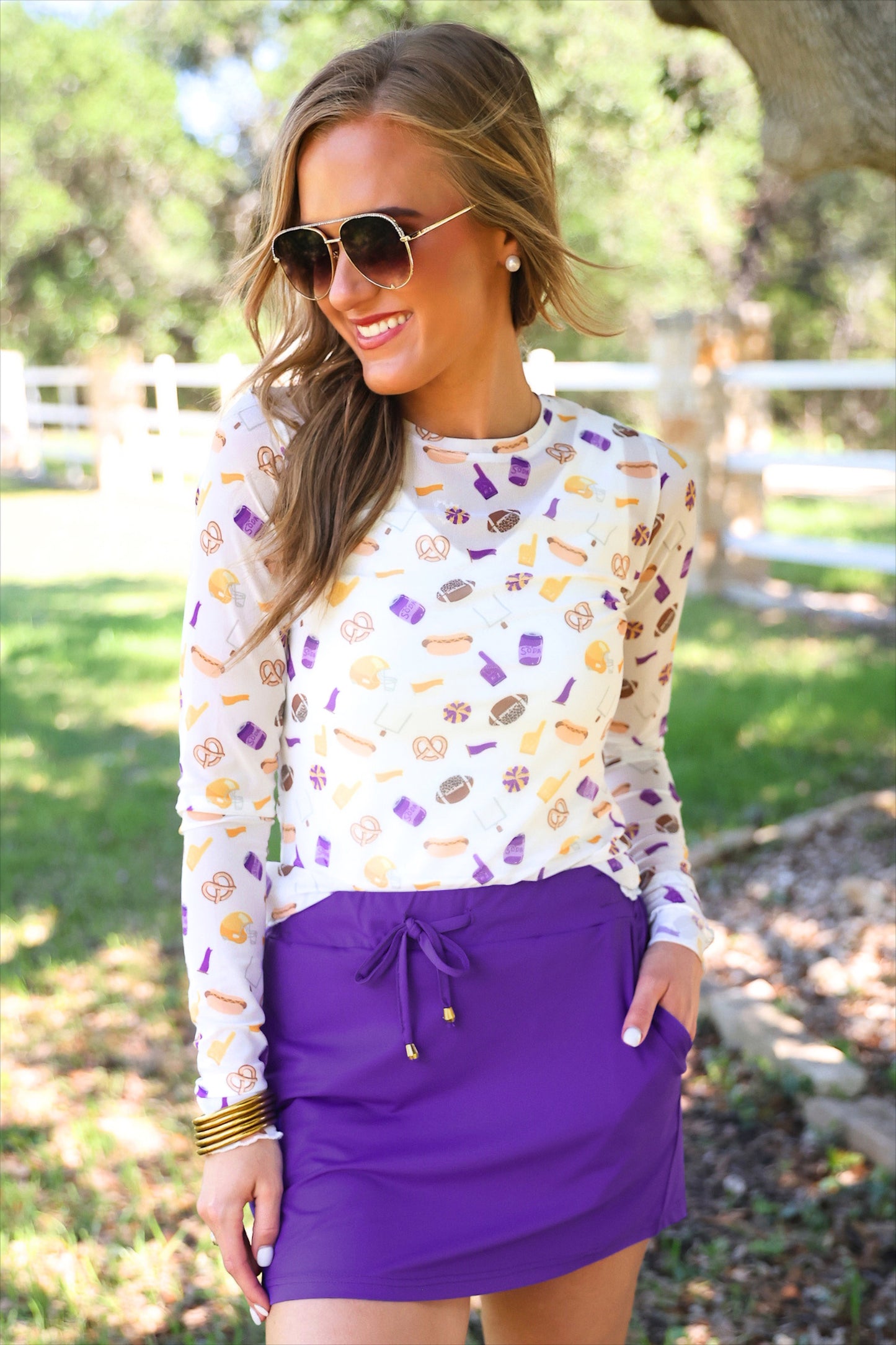 PREORDER- Solid Primary Purple Skort