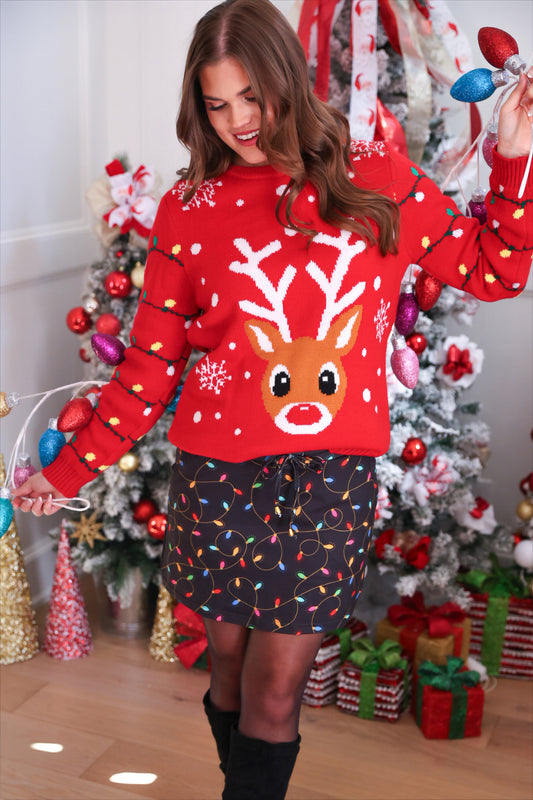 Reindeer Holiday Sweater