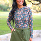 PREORDER- Kate Mesh Top- Gwen Floral