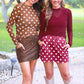 PREORDER- Kate Mesh Top- Burgundy