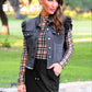 PREORDER- Kate Mesh Top- Nora Plaid