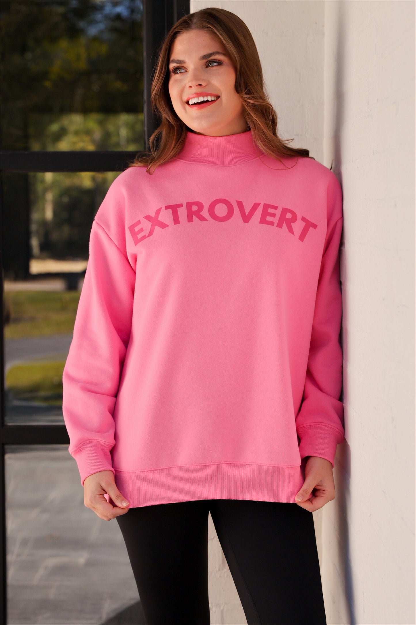 Extrovert Mock Neck Pullover