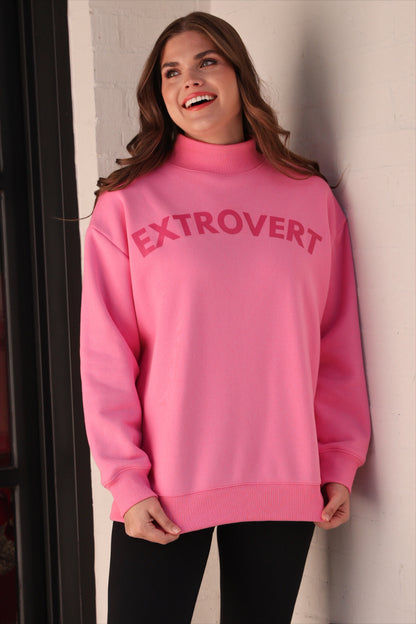 Extrovert Mock Neck Pullover