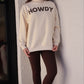 Howdy Mock Neck Pullover
