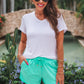 Solid Mint Everyday Shorts