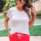 Red Polka Dot Everyday Shorts