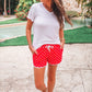 Red Polka Dot Everyday Shorts