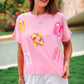 Flip Flop Fun Sequin Patch Top