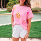 Flip Flop Fun Sequin Patch Top