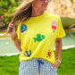 Set Sail Sequin Patch Top