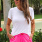 Solid Neon Pink Everyday Shorts