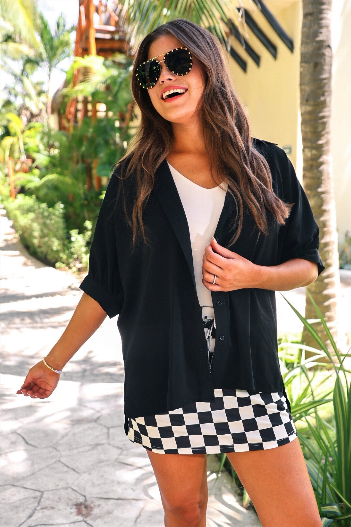 PREORDER- Checkerboard Checkered Skort