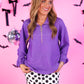 PREORDER- Levi Ribbed Quarter Zip Pullover- Purple