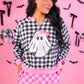 PREORDER- Bubblegum Checkered Skort
