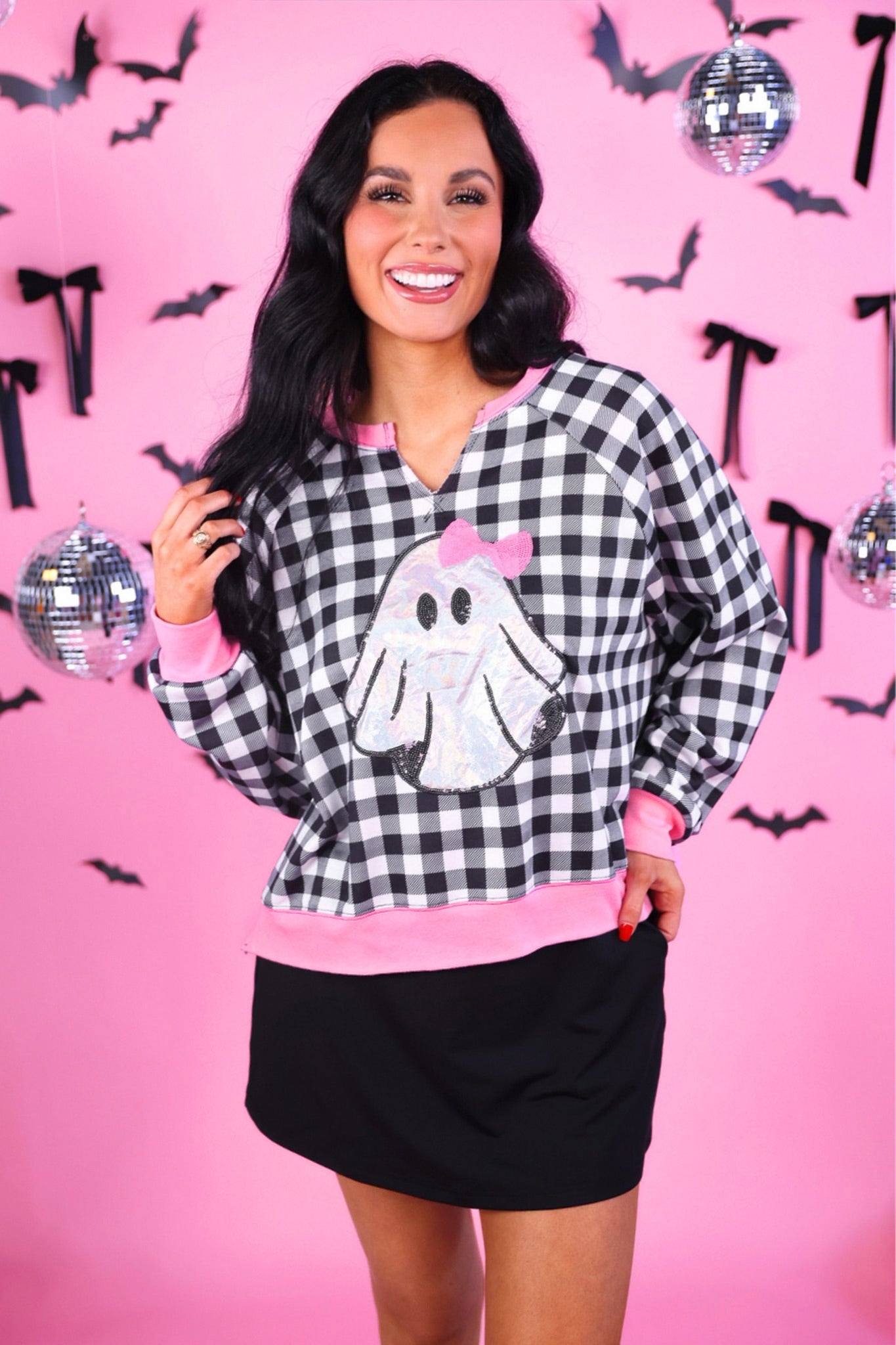 PREORDER- Foil GiGi Gingham Pullover