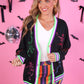 PREORDER- Spooky Nova Striped Denim Skirt