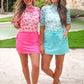 Solid Neon Pink Skort