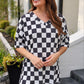 All Day Biker Set- Checkerboard Checkered
