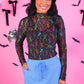 PREORDER- Keigan Mesh Top- Multi Skeletons