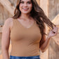 Haven V-Neck Bodysuit- Tan