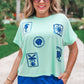 By The Sea Sequin Patch Top