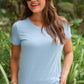 Jess Lea Basic Tee- Light Blue
