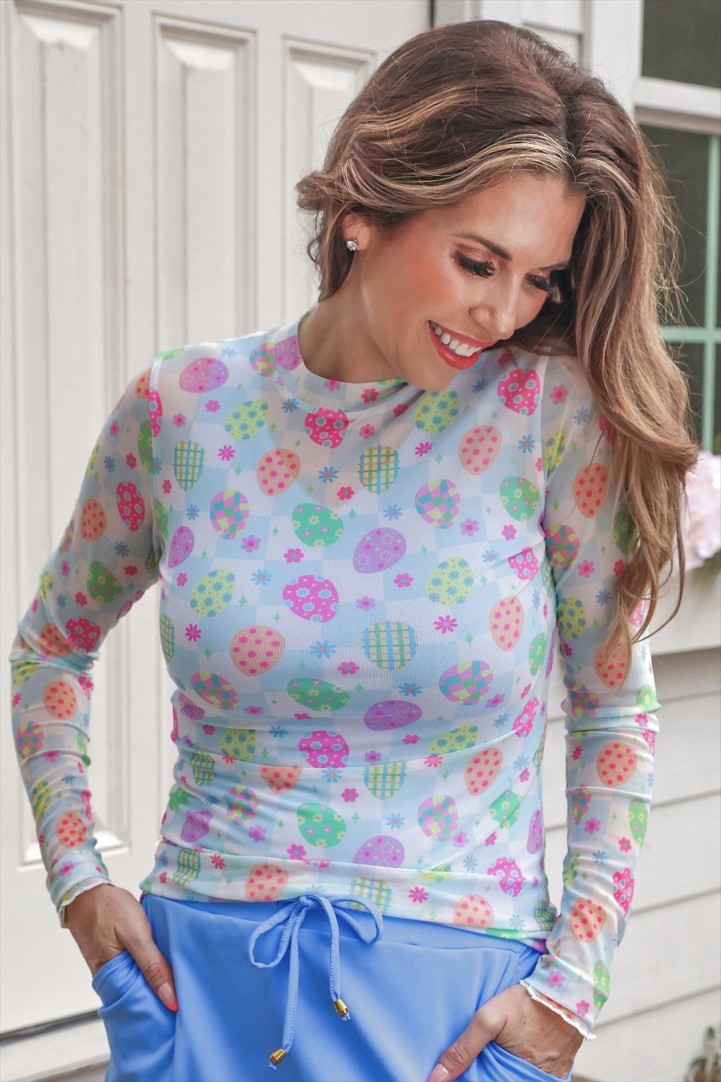 Kate Mesh Top- Egg Hunt