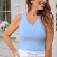 Haven V-Neck Bodysuit- Light Blue