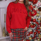 Joyful Velvet Patch Luxe Pullover
