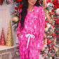 Pretty Pink Christmas Ruffle Pajama Set