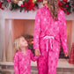 Pretty Pink Christmas Ruffle Pajama Set