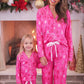 Pretty Pink Christmas Ruffle Pajama Set