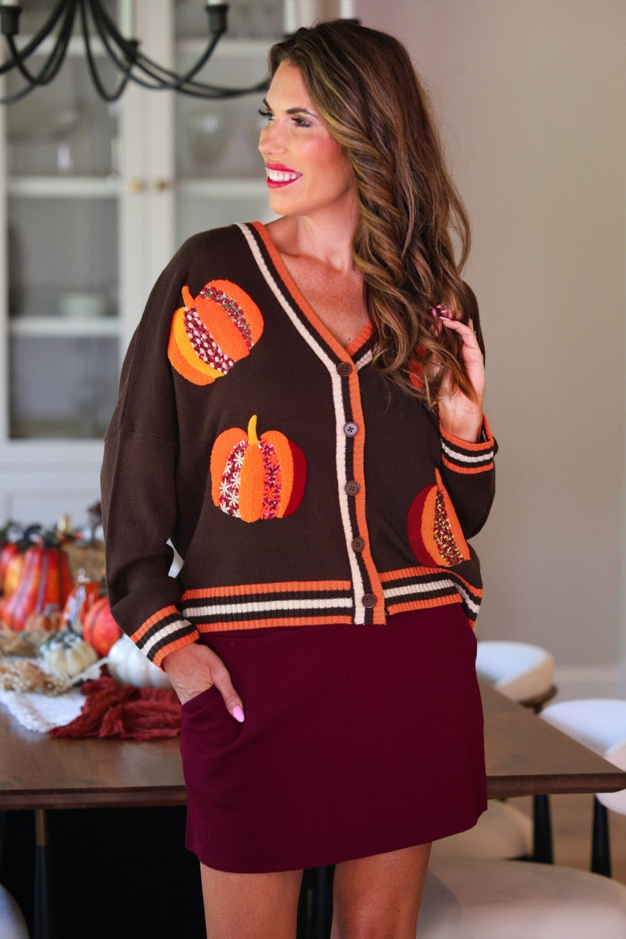 PREORDER- Pumpkin Patch Cardigan
