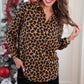 Nina Button Up Tunic- Leopard