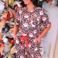 Santa Safari Chic Ruffle Pajama Set