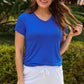 Jess Lea Basic Tee- Royal Blue