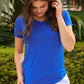 Jess Lea Basic Tee- Royal Blue