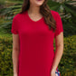 Jess Lea Basic Tee- Red