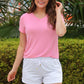 Jess Lea Basic Tee- Light Pink