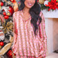 Gingerbread Lane Ruffle Pajama Set