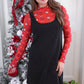 Rory Ribbed Jumper Dress- Black